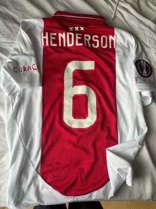 Camiseta Ajax Europa League Adidas Roja/Blanca