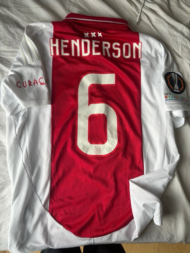 Camiseta Ajax Europa League Adidas Roja/Blanca