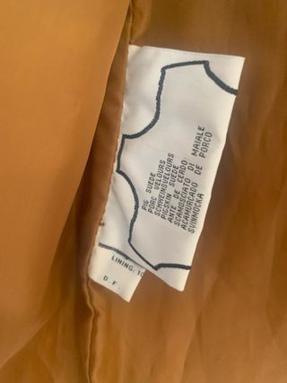 Chaleco de piel Promiss marrón