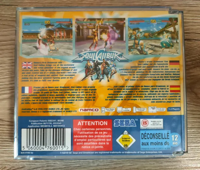 Soulcalibur Dreamcast Namco Gioco