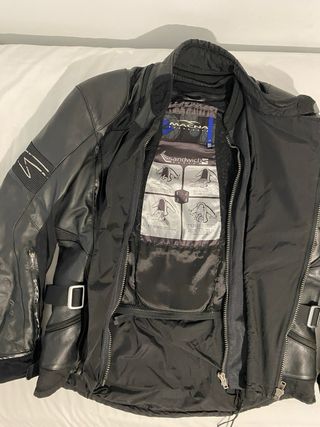 Chaqueta de moto cuero Magna