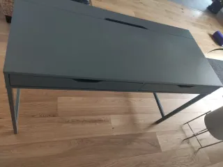 Escritorio Ikea Alex Metal Madera Gris/Teal