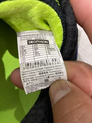 Zapatillas Kalenji Azul y Verde