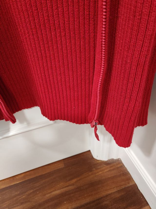 Chaqueta niño roja cremallera niño T12