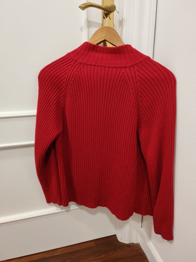 Chaqueta niño roja cremallera niño T12