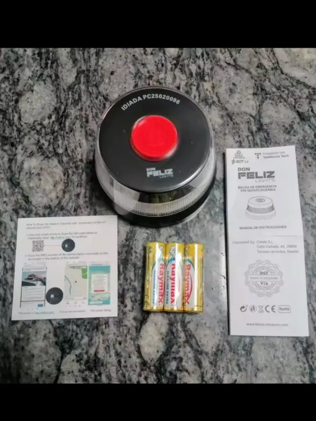 Baliza V16 DGT Geolocalizada HOMOLOGADA-PRECINTADA