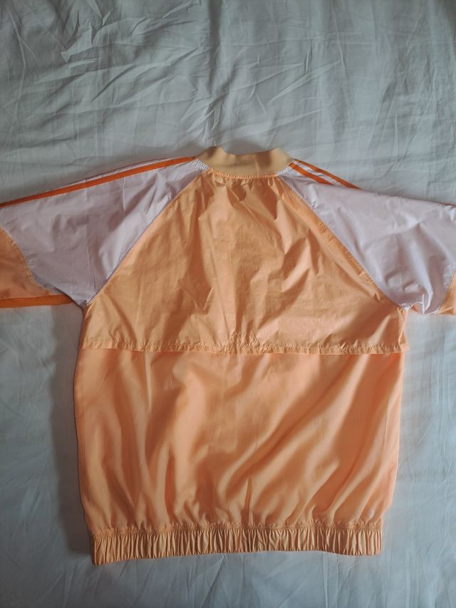Chaqueta Adidas Naranja y Blanca