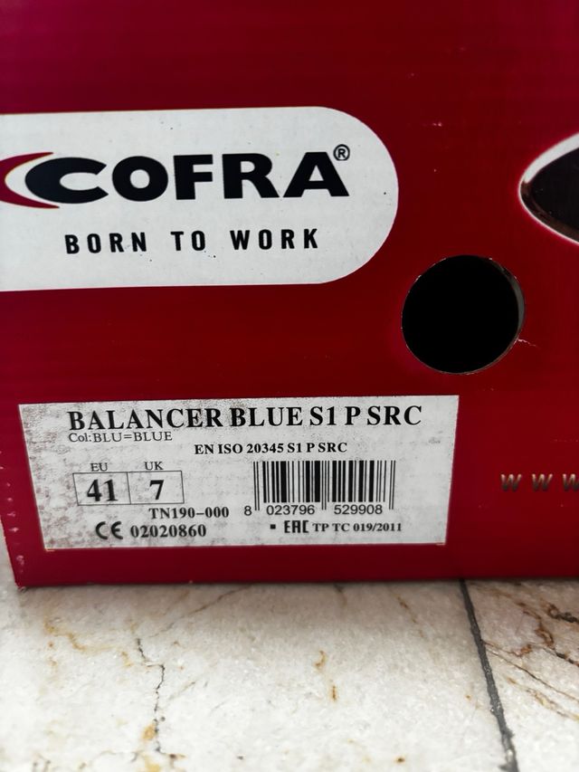 Zapatos de seguridad Cofra Talla 41 no envíos