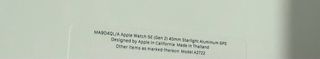 Apple Watch Plata/Blanco i Watch SE (2 gen)