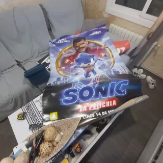 Póster Película Sonic , Rambo., bad boys etc