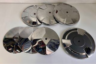 Lote 7 tapacubos cromados