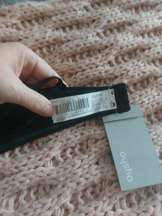 Sujetador Oysho Negro con etiqueta