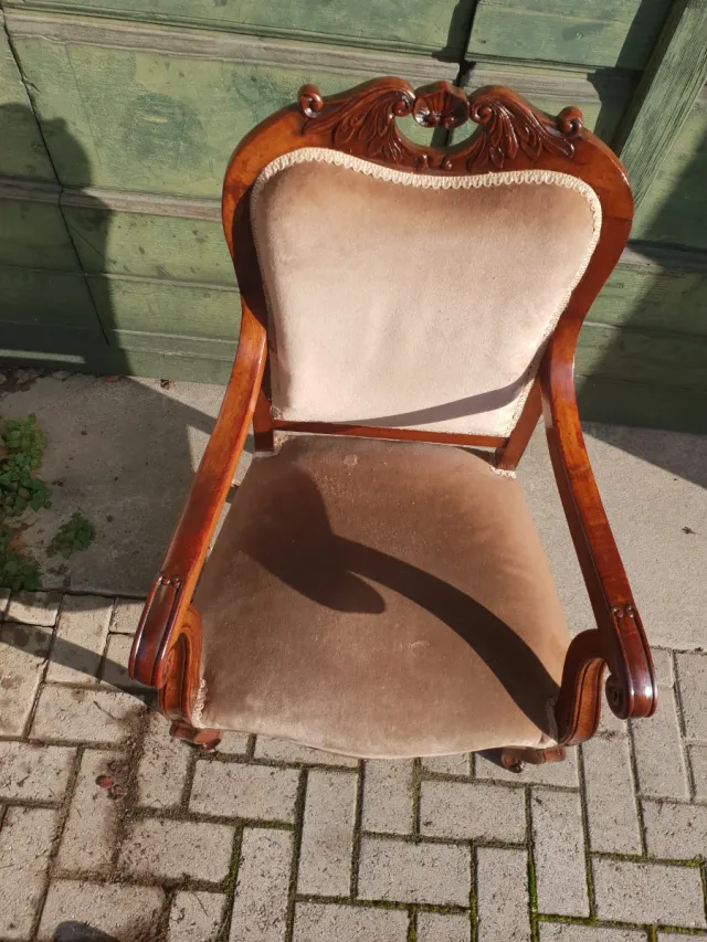 Coppia Poltroncine Napoleone III Antiche