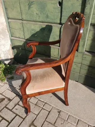 Coppia Poltroncine Napoleone III Antiche