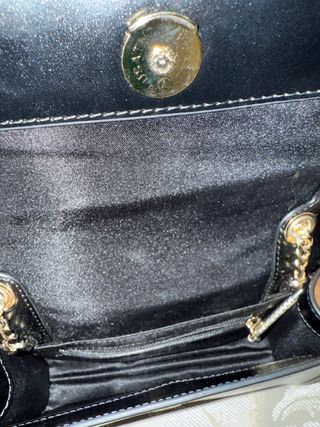 Bolso Cavalli Class Negro con Cadena Dorada