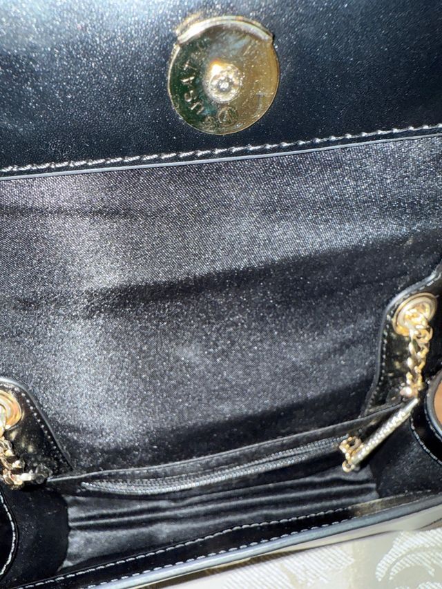 Bolso Cavalli Class Negro con Cadena Dorada