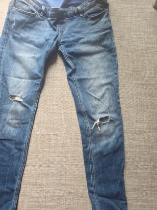 Pantalón vaquero premamá talla 38 slim