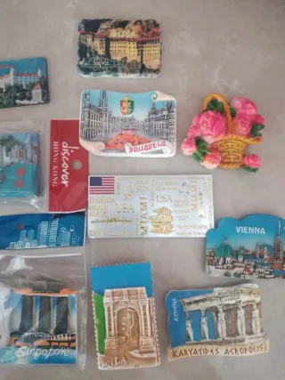 Lotto 10 Calamite da Frigo Viaggi