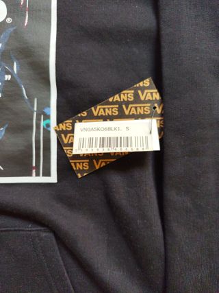 Sudadera Vans Negra con Estampado Floral