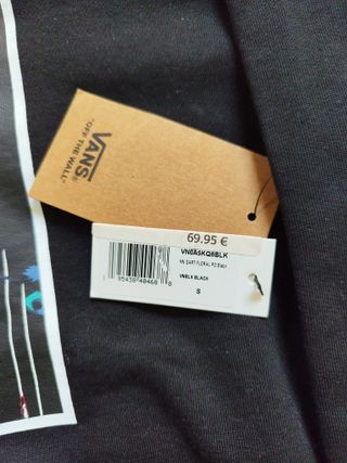 Sudadera Vans Negra con Estampado Floral