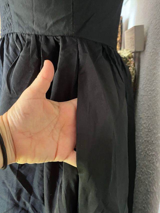 Vestido Medieval Rockabilly Talla S Negro