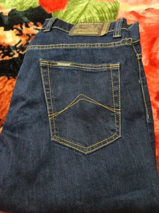 Pantalón vaquero hombre Carrera azul