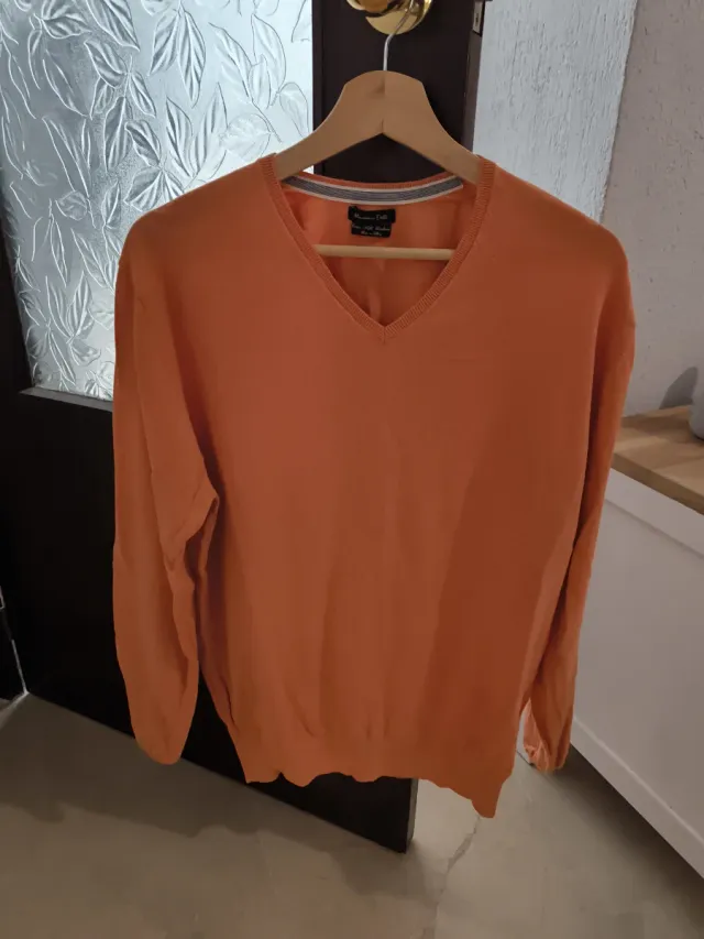 Jersey Massimo Dutti Naranja V-Neck