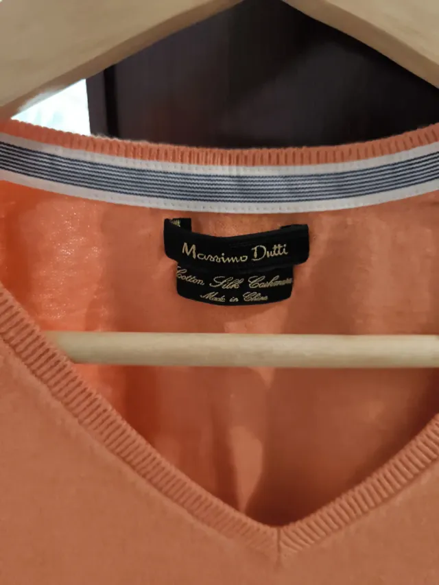 Jersey Massimo Dutti Naranja V-Neck