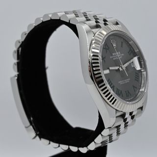 Rolex Datejust 41mm Wimbledon Bisel Oro Blanco