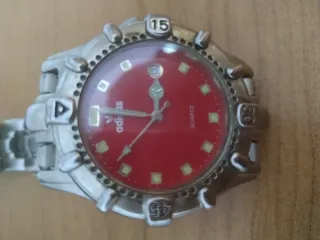 Reloj Adidas Hombre Rojo y Plateado