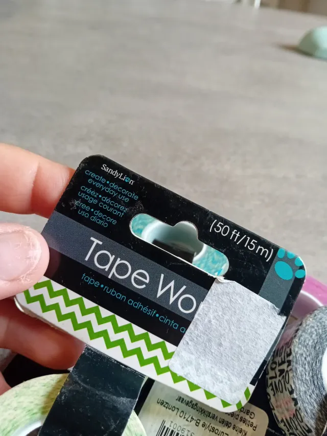 4 Nastri Washi Tape, 15m ciascuno