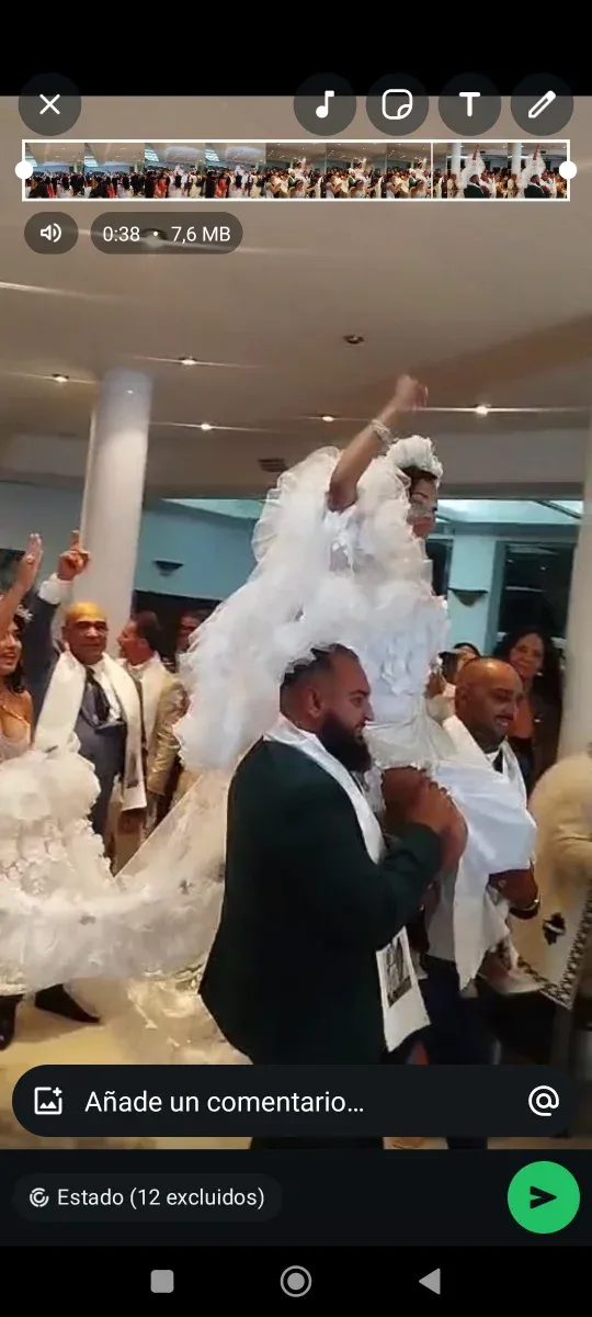 Vestido denovia gitana con complementos Anaís pisa