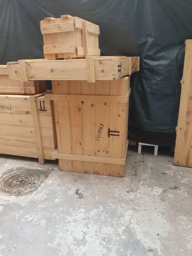 Cajones de madera para mudanza o almacenaje
