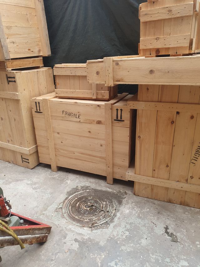 Cajones de madera para mudanza o almacenaje