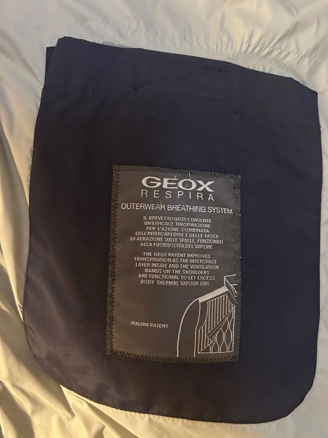 Cazadora Geox Hombre Azul Marino Repelente Agua