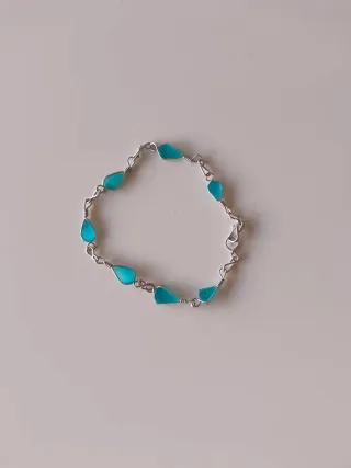 Conjunto de Collar y Pulsera azules