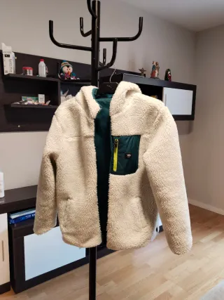 Chaqueta Vans verde forro borreguito