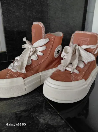 Zapatillas Converse Altas Rosa Talla 37