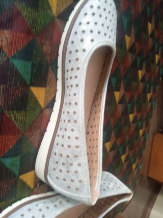 Zapatos planos blancos Kylie talla 38