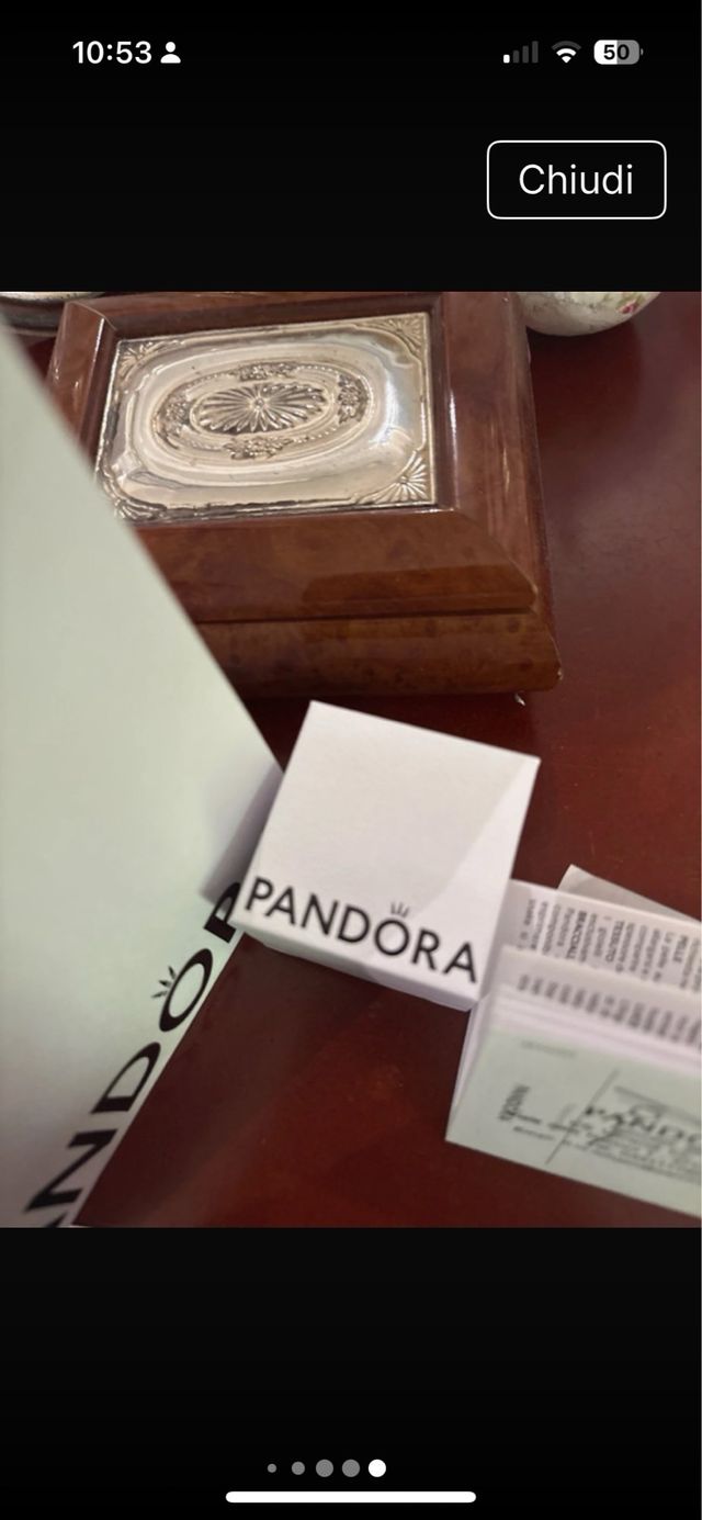 Orecchini Pandora Rosa e Bianchi, montatura in arg