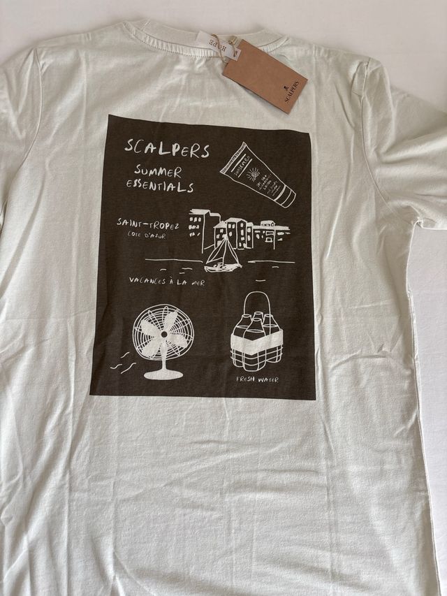 Camiseta Scalpers H.O.P.E. Beige Talla XS