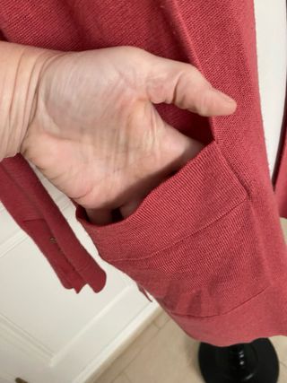 Cárdigan vintage rosa viejo