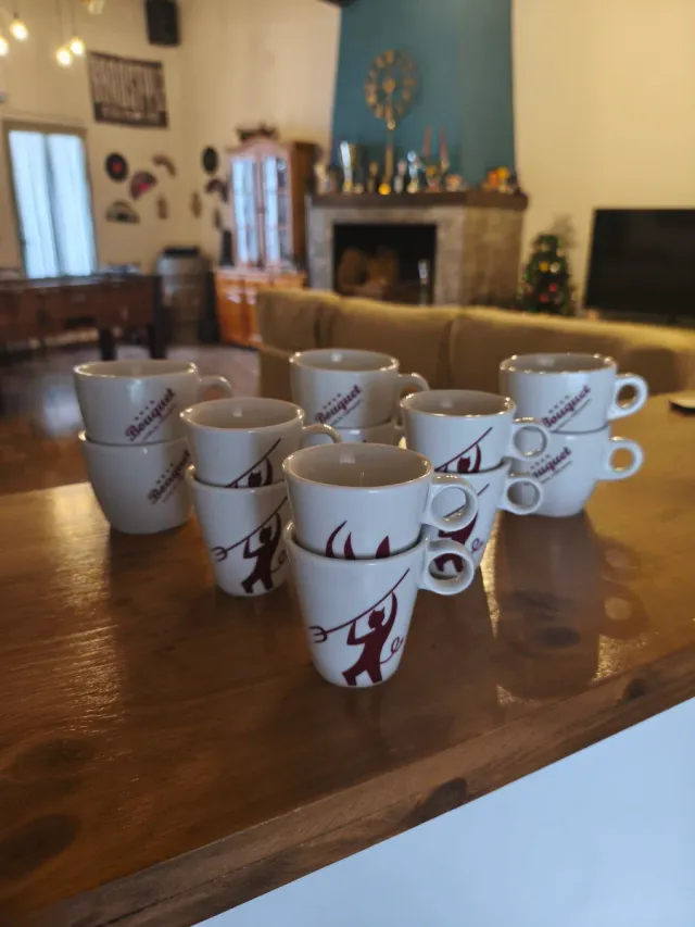 Juego de 12 tazas de café