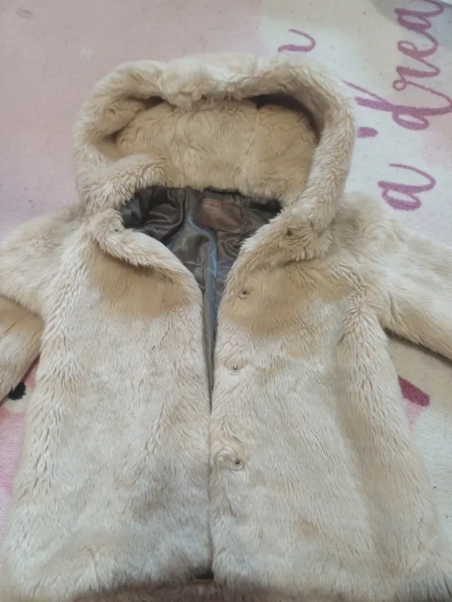 Abrigo pelo Zara Talla 6