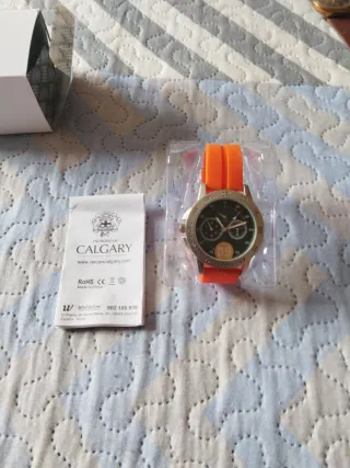 Reloj Plata y Blanco