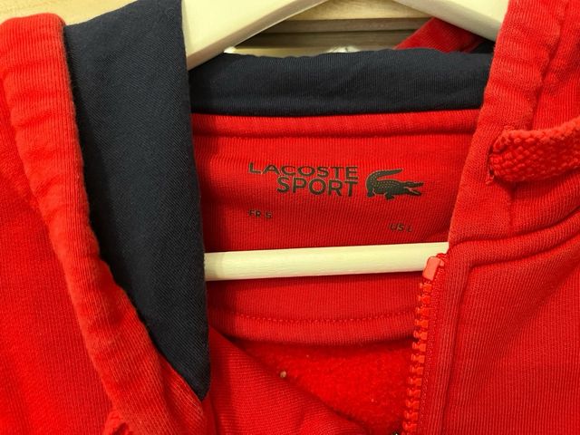 Sudadera Lacoste Roja Hombre