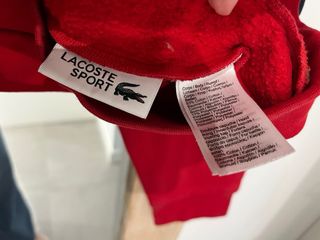 Sudadera Lacoste Roja Hombre