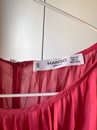 Vestido Mango Rosa empolvado