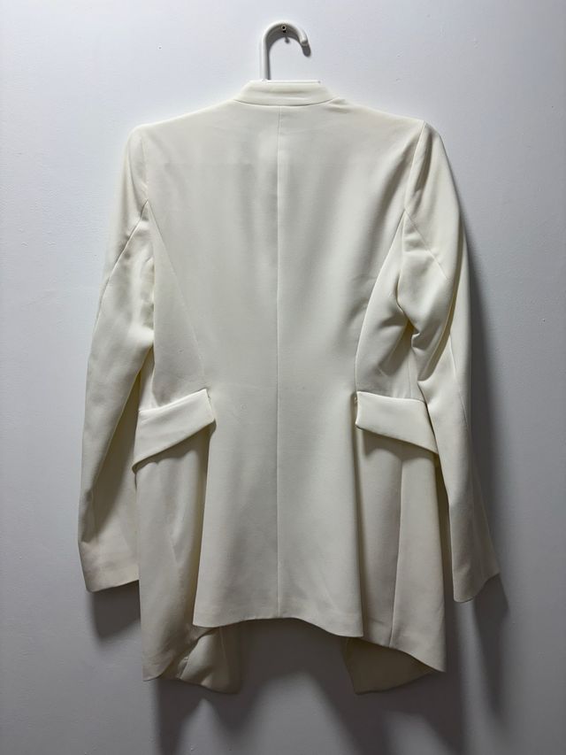 Chaqueta Zara Basic Crema