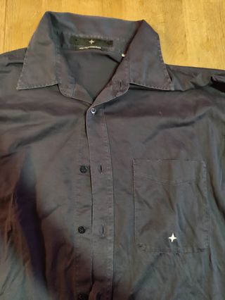 Camicia Stone Island Uomo Blu Cotone XL